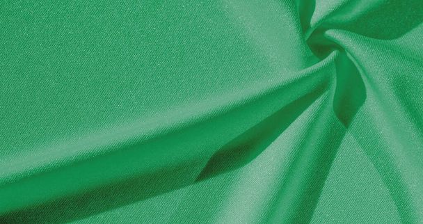 Texture, background, silk fabric, green women's shawl Convenient - Foto, Imagen
