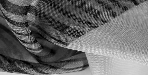 textura, fondo, patrón, fondo de pantalla. Tela de seda blanca negra
 - Foto, imagen