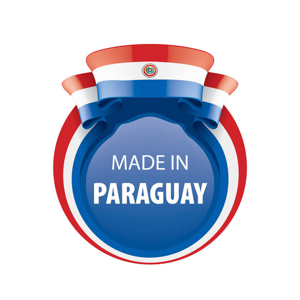 Paraguay flag, vector illustration on a white background - Vector, Image