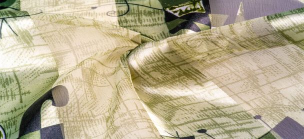 Struttura di sfondo Georgette universale con stampa seta, drawin
 - Foto, immagini