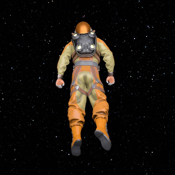 3D CG representación de astronauta
 - Foto, imagen