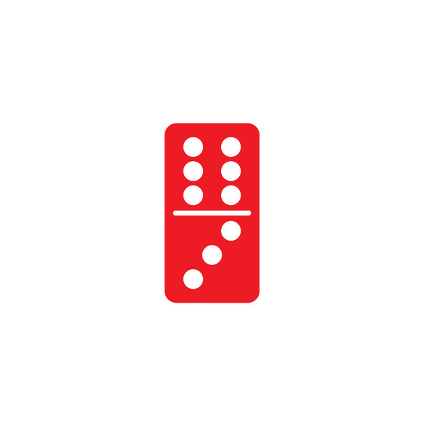 red dominoes vector symbol  - Vector, Image