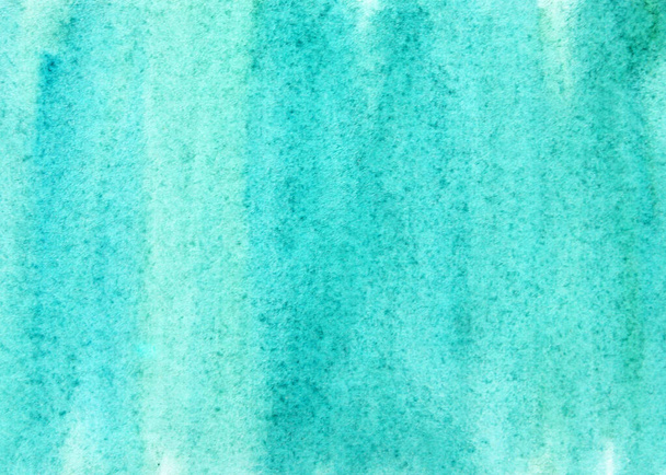 Акварель ручна розфарбована абстрактним бірюзово-синьо-зеленим м'ятним фоном. Креативна акварель розфарбована полотном пурпурового кольору для дизайну сплеск, запрошення, вінтажний шаблон. Градієнт на текстурованому папері
 - Фото, зображення