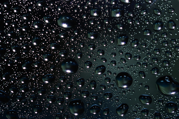 Abstrato fundo gota de água escura
 - Foto, Imagem