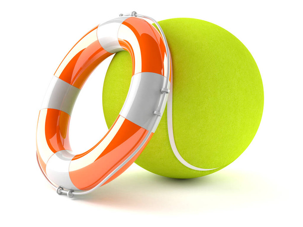 Tennis ball with life buoy - Photo, Image
