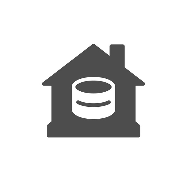 Home finance and budget glyph icon - Vector, Image