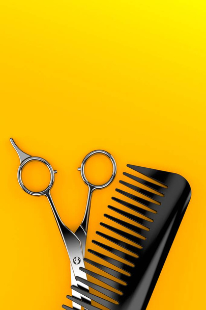 Scissors with comb - Photo, Image