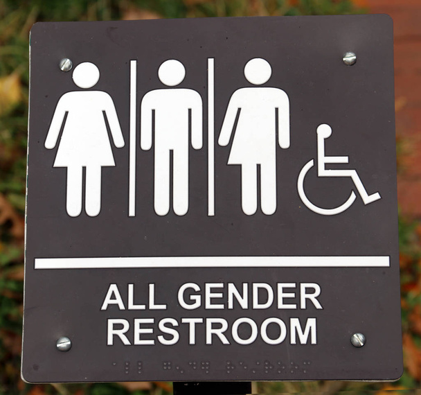 All Gender Restroom Sign - Photo, Image