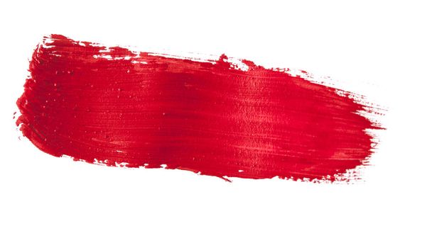 Punainen harja aivohalvaus eristetty valkoisella pohjalla
 - Valokuva, kuva
