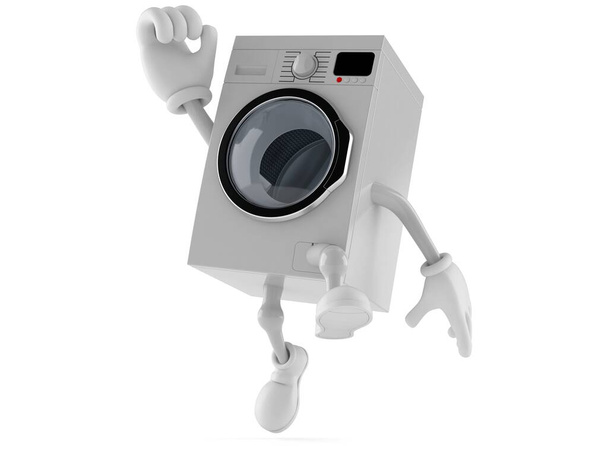 Washer character jumping in joy - Photo, Image