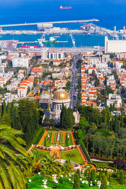 Temple Bahai à Haifa mont carmel israël
. - Photo, image
