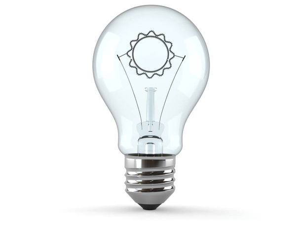 Ampoule avec icône solaire
 - Photo, image