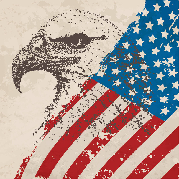 Eagle Fly Het nationale symbool van de Usa - Vector, afbeelding
