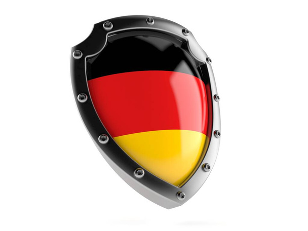 Escudo con bandera alemana
 - Foto, imagen