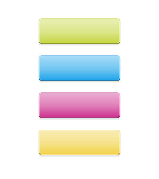 新鮮なカラー ボタン - ベクター画像