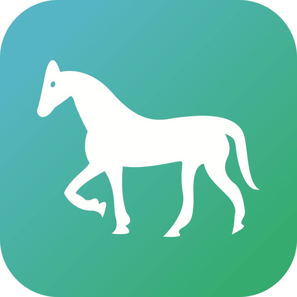 Красивий кінь Гліф Векторна ікона
 - Вектор, зображення