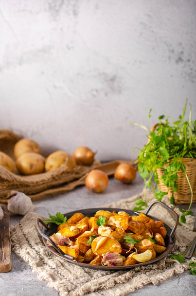 Garlic potato homemade - Foto, Imagem
