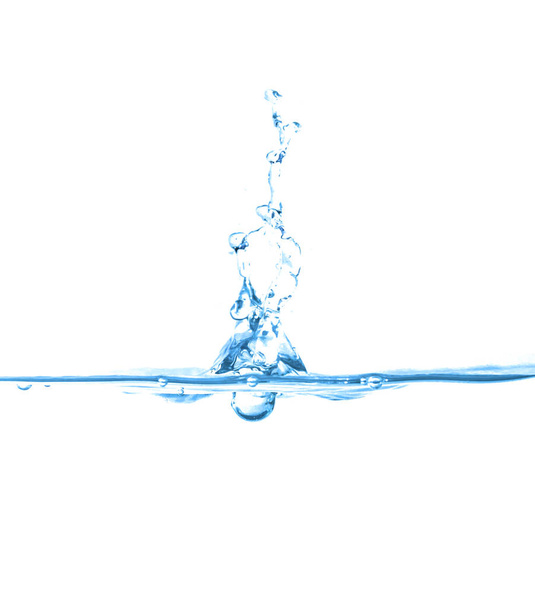 Water splash and drop on white background - Фото, зображення