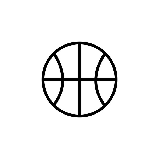 ilustrace izolované ikony basketbalového obrysu - Vektor, obrázek
