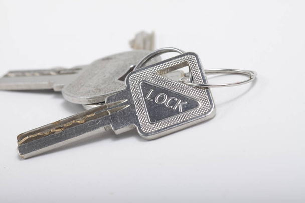 Keys on a white isolated background - Photo, Image