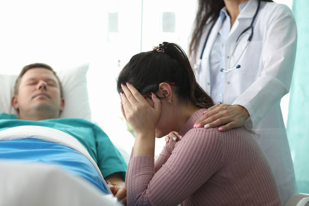 Patiënt met een vreselijke diagnose - Foto, afbeelding