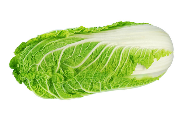 Green chinese cabbage isolated on white - Fotografie, Obrázek