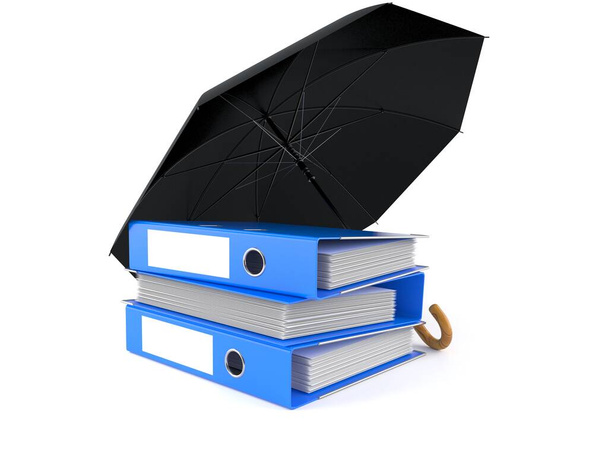Umbrella with ring binders - Photo, Image