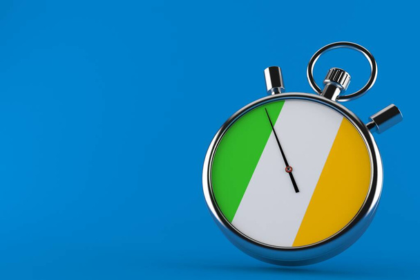 Cronômetro com bandeira irlandesa
 - Foto, Imagem