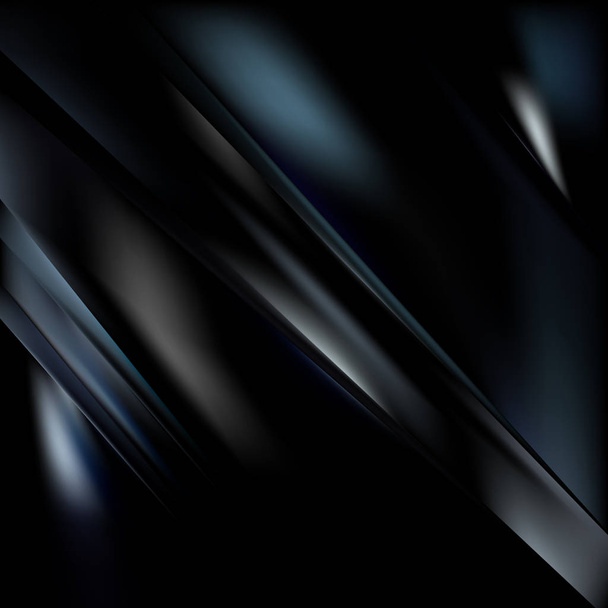 abstrakter schwarzer und blauer Hintergrund - Vektor, Bild