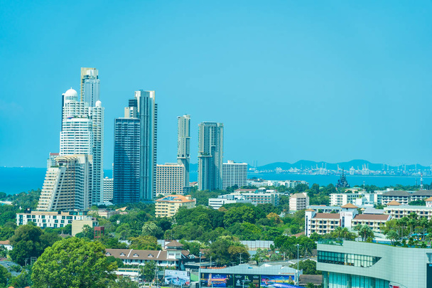 Pattaya Thailand - 23 October 2019 : Beautiful cityscape and lan - 写真・画像