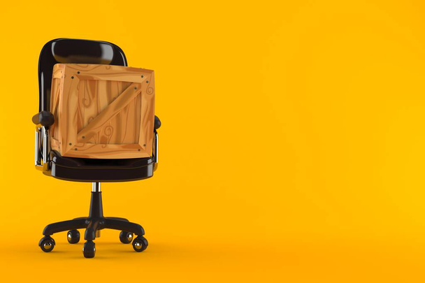 Crate on business chair - Фото, зображення