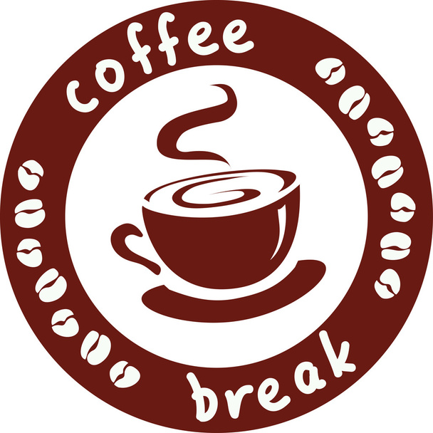 icona con una tazza di caffè e un'iscrizione
 - Vettoriali, immagini