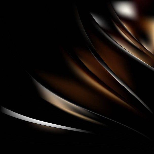Abstraktní černé a hnědé grafické pozadí - Vektor, obrázek