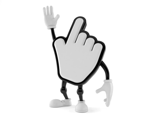 Personagem cursor com mão para cima
 - Foto, Imagem