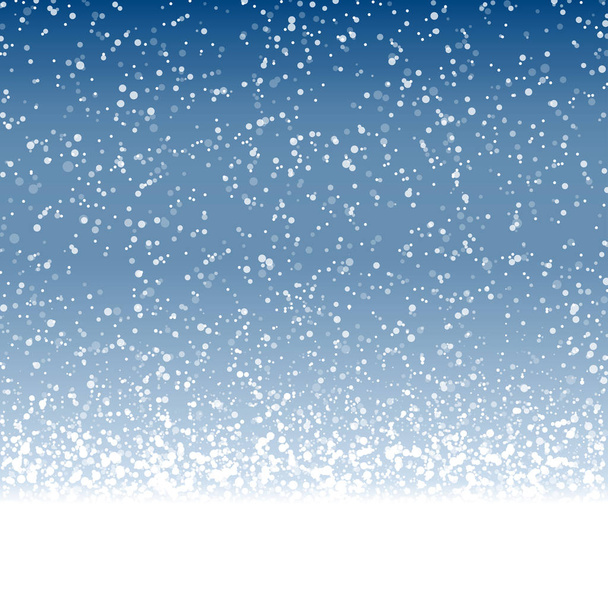snow flakes on colored background  - Vector, Image