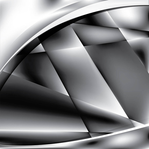 abstracte zwarte en grijze achtergrond - Vector, afbeelding