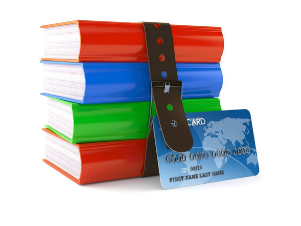 Libros con tarjeta de crédito
 - Foto, imagen