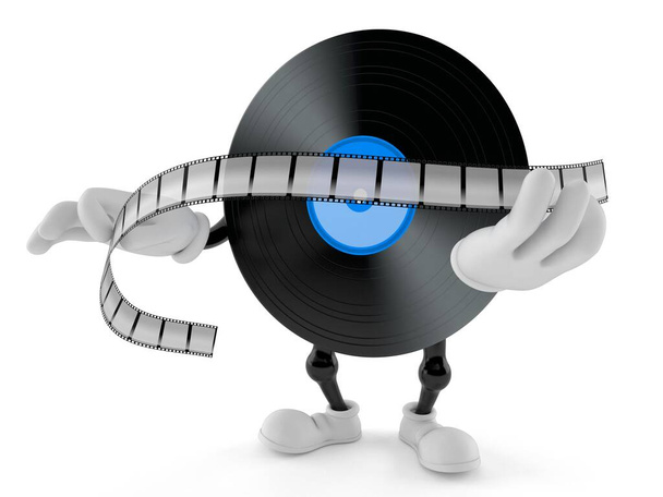 Vinyl character holding film strip - Photo, Image