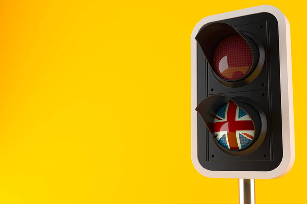 semáforo del Reino Unido
 - Foto, Imagen