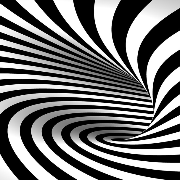Чёрно-белый абстрактный туннель
 - Фото, изображение