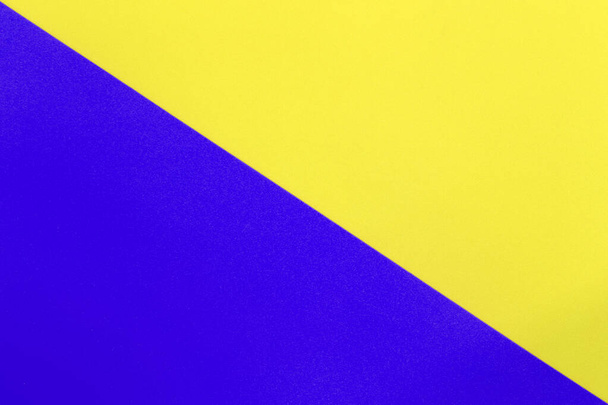 Yellow and blue of Cardboard art paper. - 写真・画像