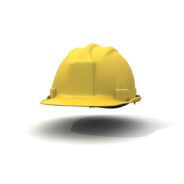 gele helm onder wit vliegtuig - Foto, afbeelding