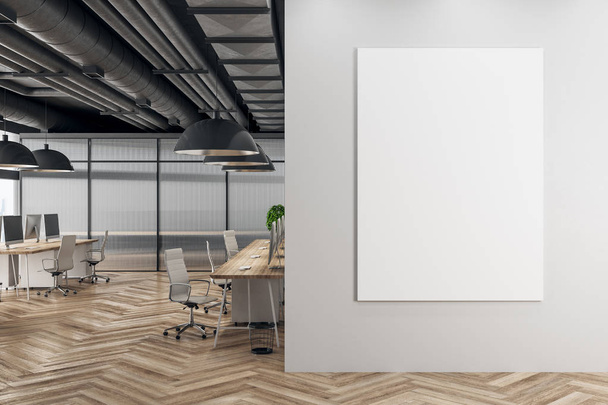Modern meeting room with banner - Foto, afbeelding