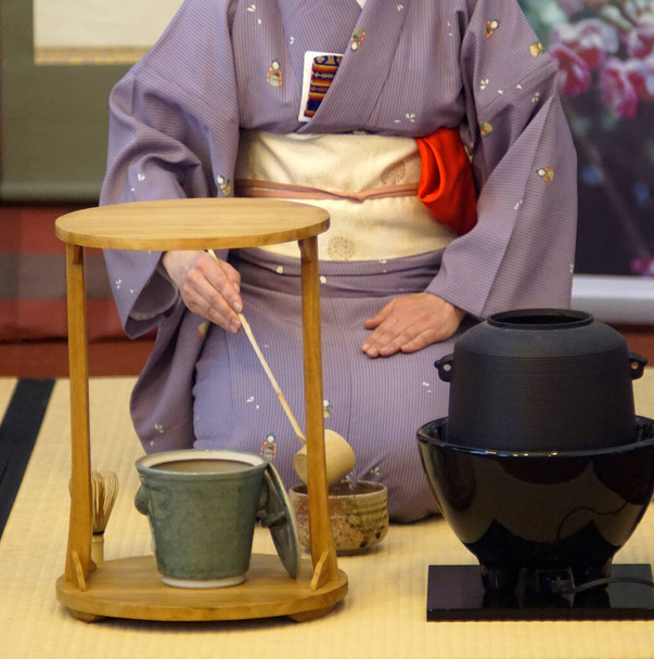 Japanese traditional tea ceremony Chanoyu. - Photo, Image