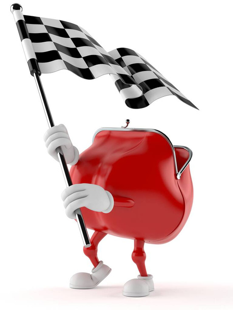 Гаманець символ махаючи гоночний прапор
 - Фото, зображення