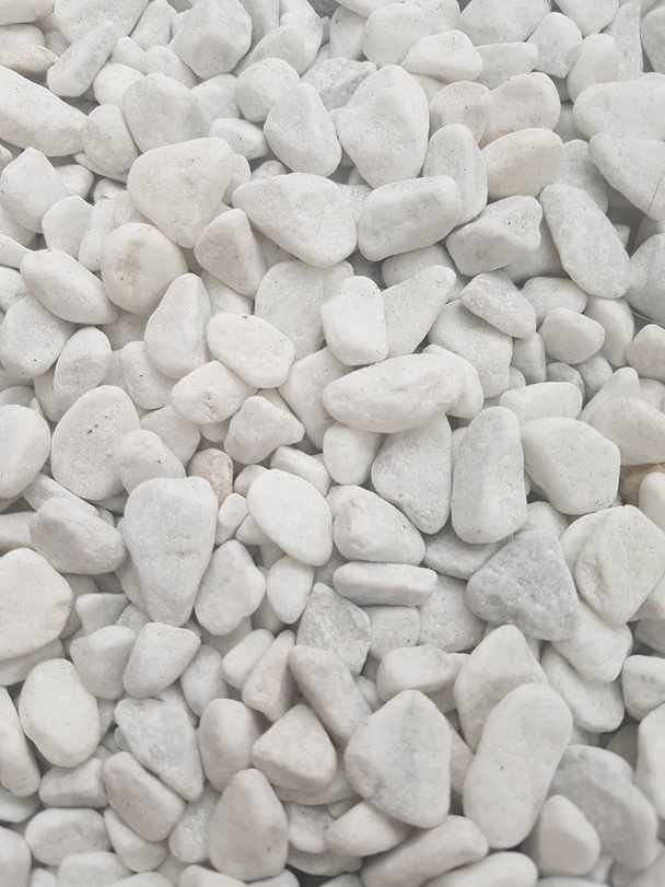 white pebbles on the floor as a background - Photo, Image