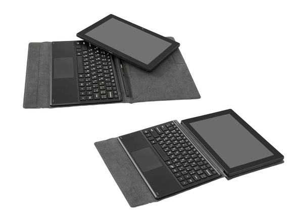 Tablet PC und Tastatur. - Foto, Bild