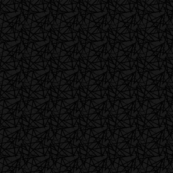 Black seamless pattern of geometric elements. The simplest geometric shapes.  - Vector, Image