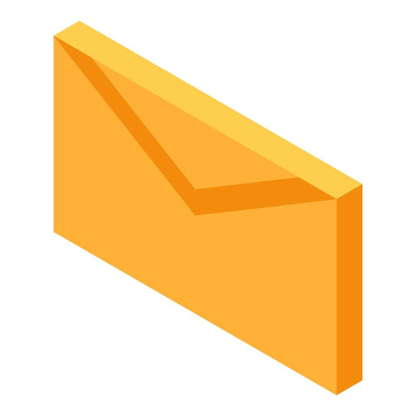 Mail envelope icon, isometric style - Вектор, зображення