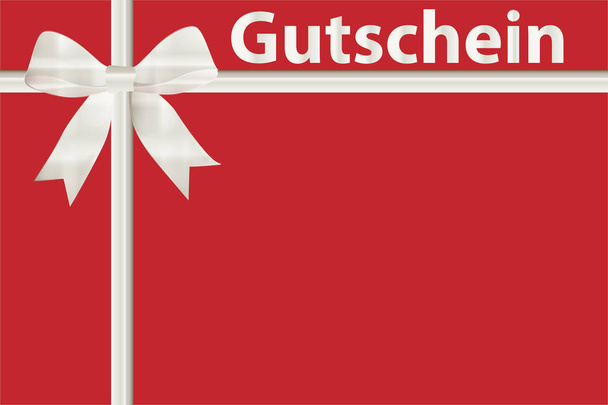 Немецкое Рождество или день рождения ваучер фон с лентой
 - Фото, изображение